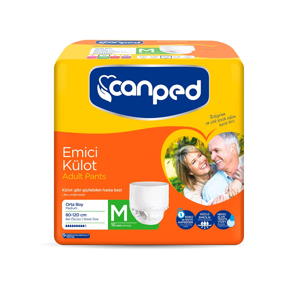 Canped 630240500B Emici Külot, Orta, Beyaz