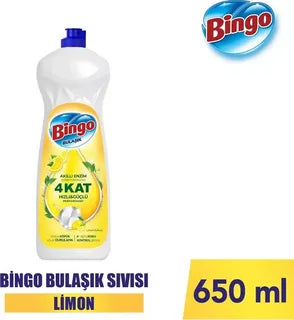 Bingo Hassas Eller için Bulaşık Deterjanı 650 ml Limon