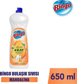 Bingo Hassas Eller için Bulaşık Deterjanı 650 ml Mandalina